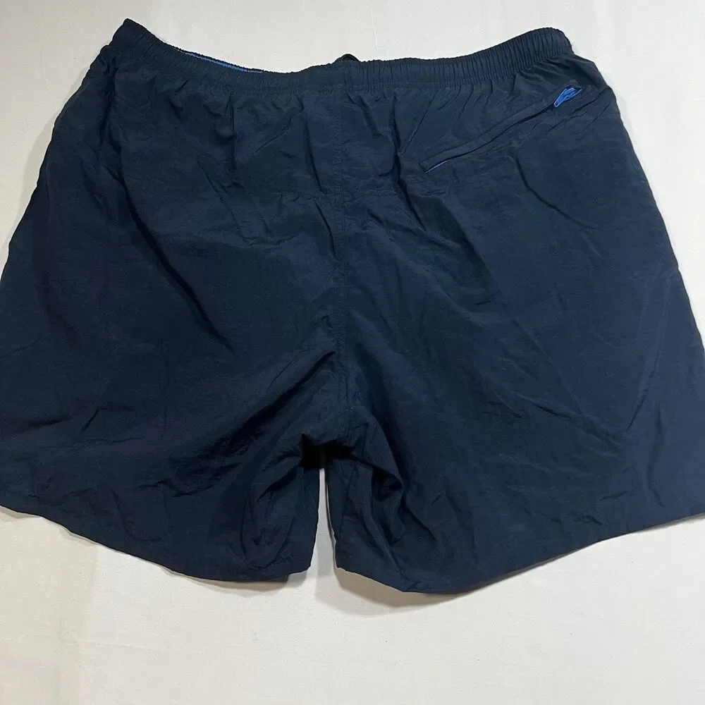 Speedo Mens Swim Trunks Shorts Navy Blue Size XL 100% Nylon Mesh Lined Pockets